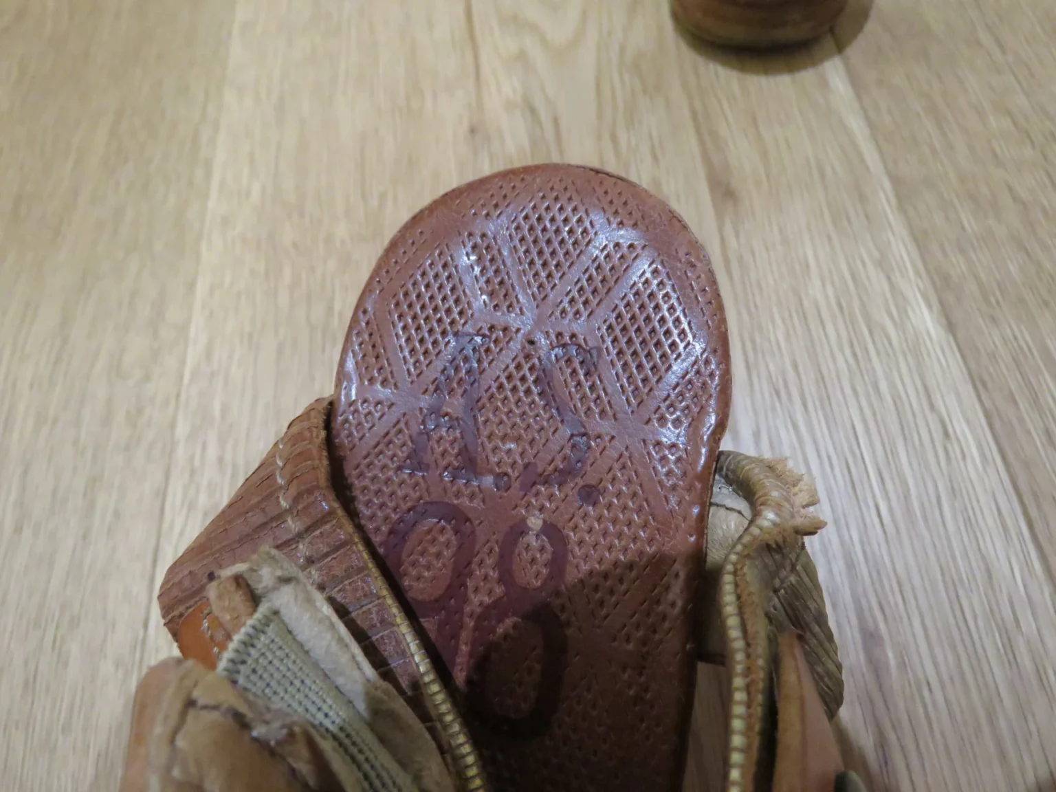 Image for A.S. 98 Ramos Clou Leather Gladiator Sandal Shoes in Tan US 8.5/9 Boho Grunge