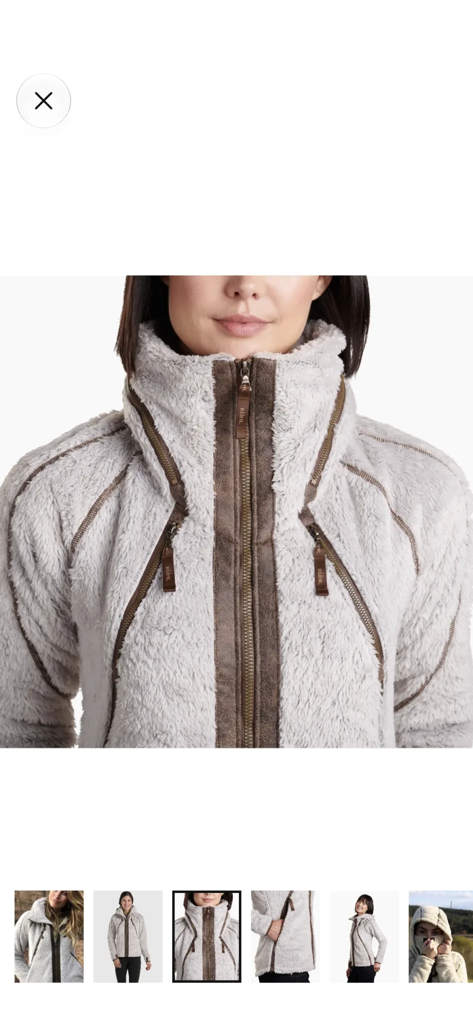 Image for Kuhl, veste polaire avec capuchon escamotable, toute douce