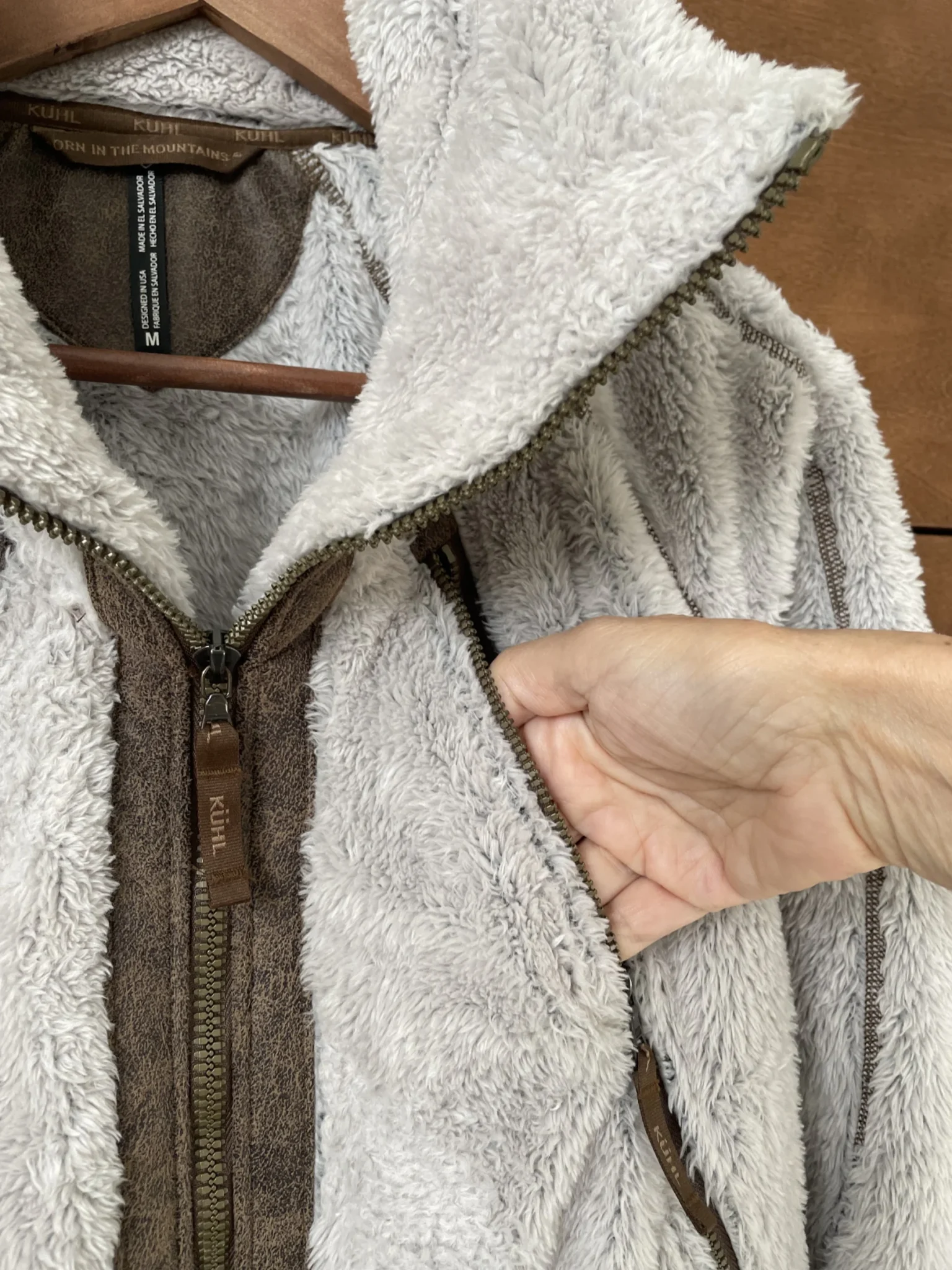 Image for Kuhl, veste polaire avec capuchon escamotable, toute douce