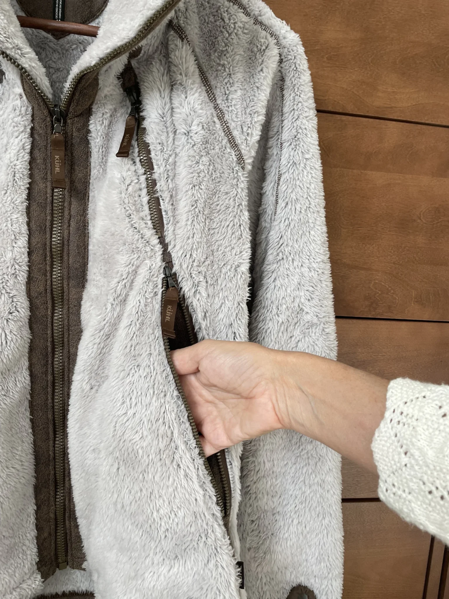Image for Kuhl, veste polaire avec capuchon escamotable, toute douce