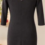 Thumbnail for Luisa Cerano – Black dress in wool, silk and cashmere – US size 4