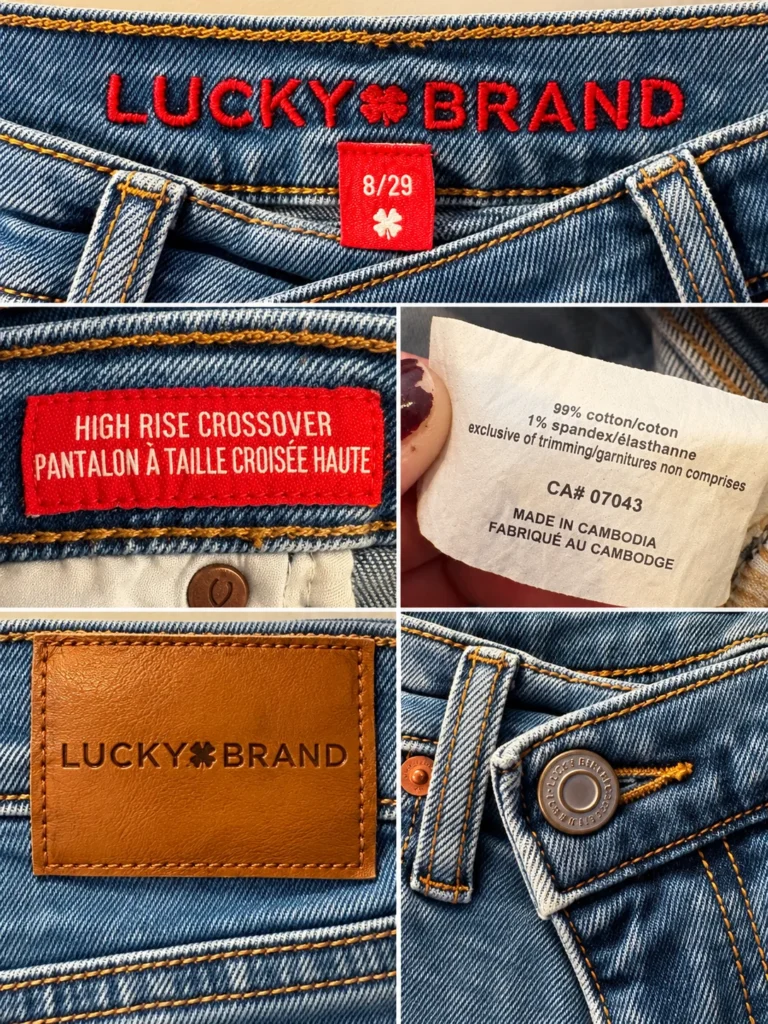 Image for Lucky Brand – High-rise Crossover jeans – 8/29