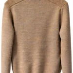 Thumbnail for 🤎 Black Brown 1826 – Cardigan en tricot texturé beige et bleu