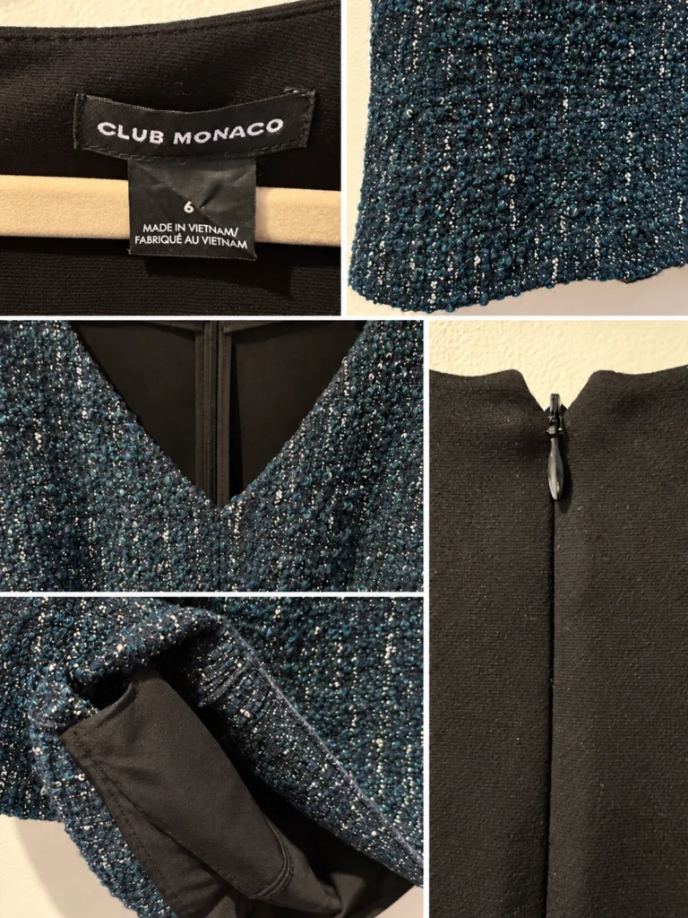 Image for Club Monaco – Tweed dress – Size 6