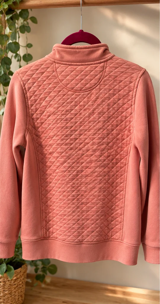 Image for L.L.Bean – Coral pink quilted jacket – Women’s M, Small