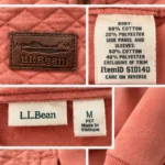 Thumbnail for L.L.Bean – Coral pink quilted jacket – Women’s M, Small