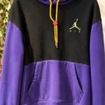 Featured thumbnail for 🏀 Jordan Air – Black and mauve hoodie with Jumpman logo – XL