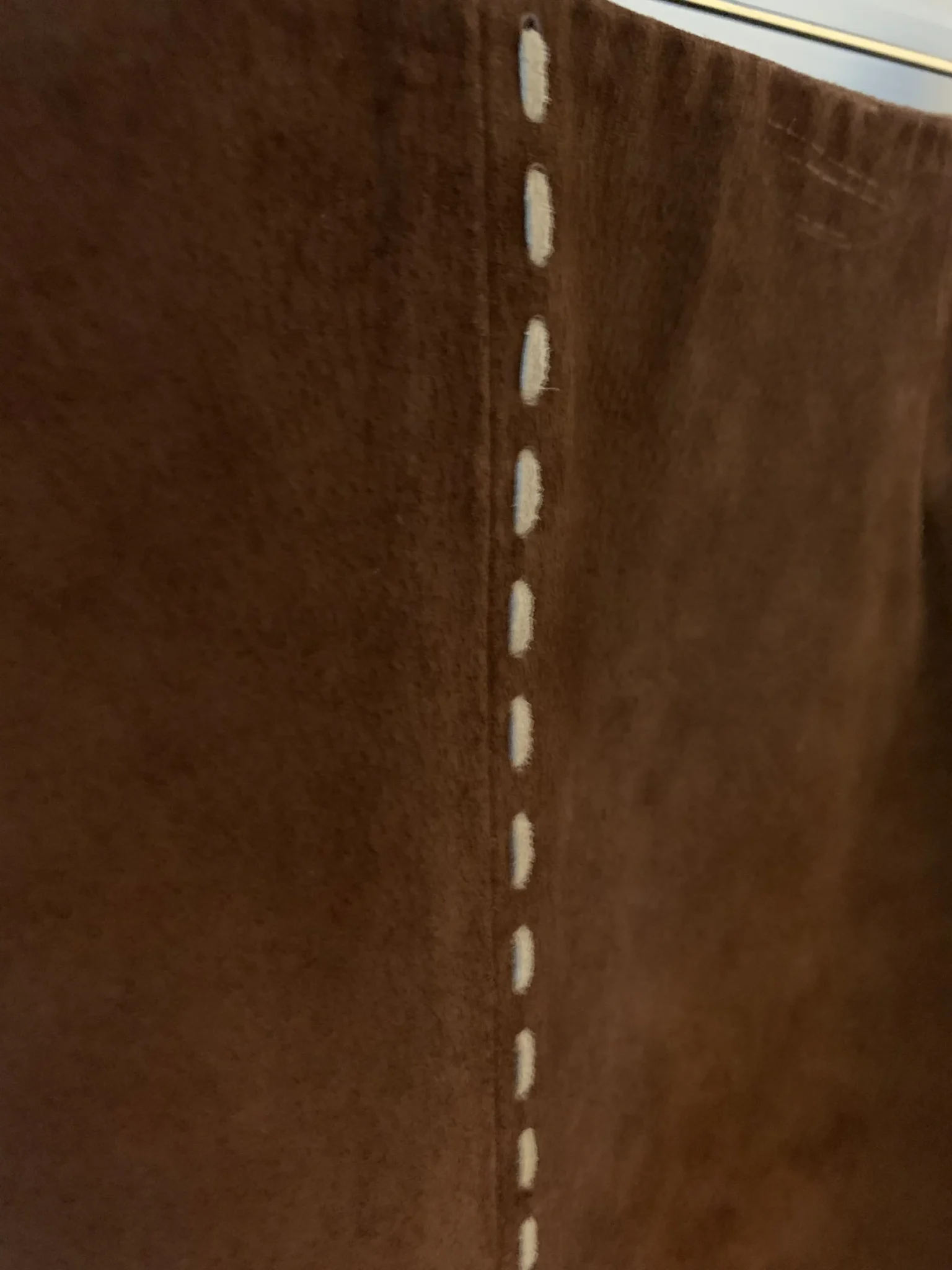 Image for Jupe midi Danier en suède véritable