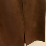 Thumbnail for Jupe midi Danier en suède véritable
