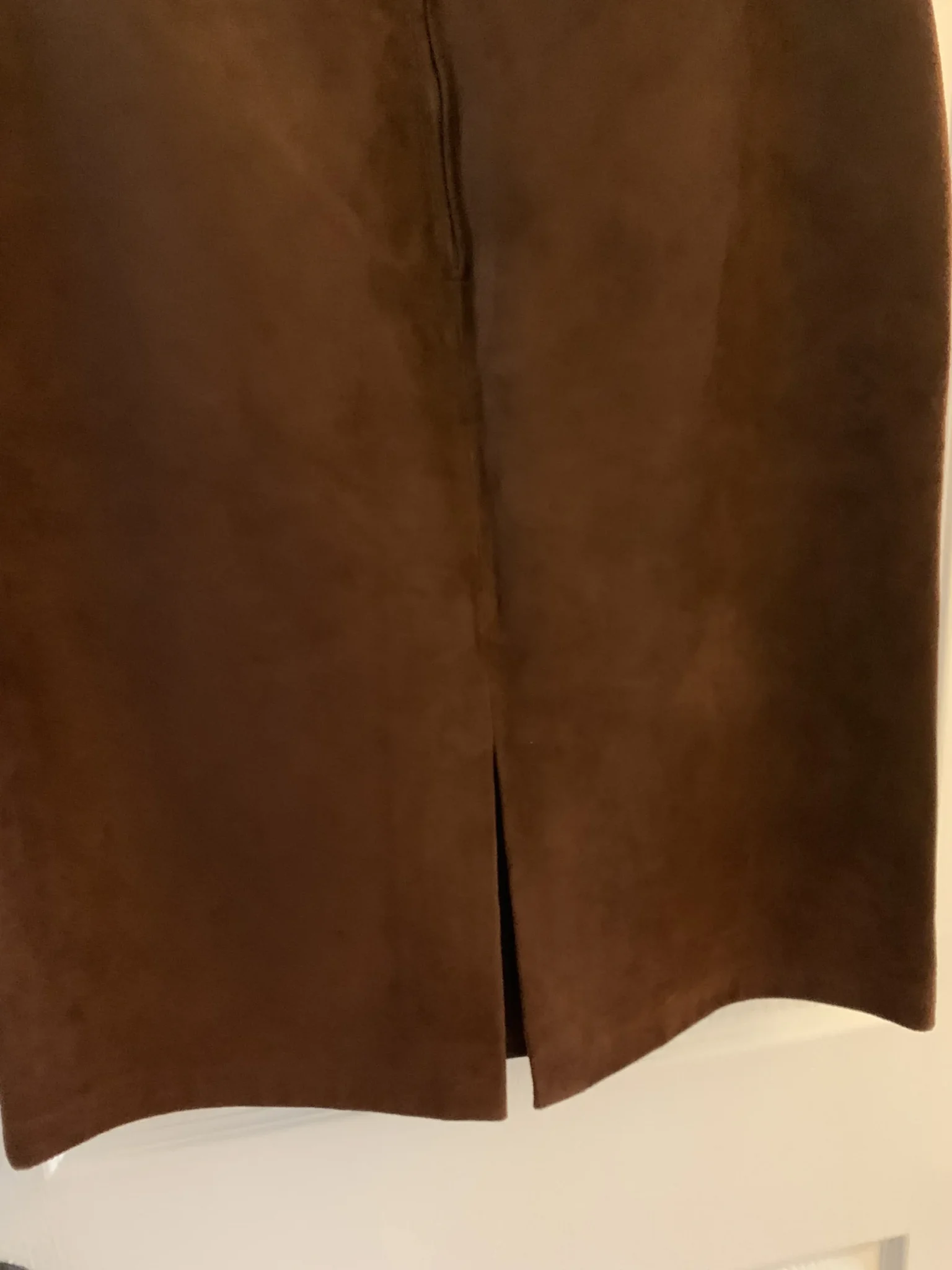 Image for Jupe midi Danier en suède véritable