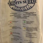 Thumbnail for Jupe courte en suède véritable vert olive Skotts Suede