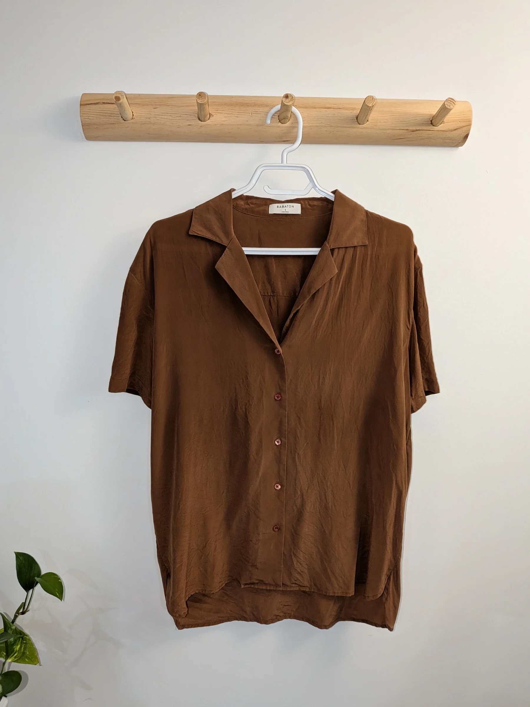 🤎 Chemise en soie Babaton Aritzia seconde main