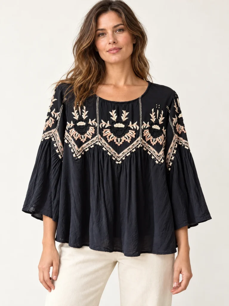 Image for Blouse Part Two à broderies florales — Taille 38