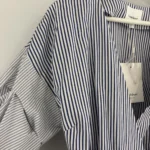 Thumbnail for Blouse à rayures bleus