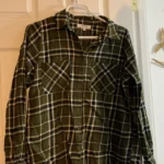 Featured thumbnail for Chemise à carreaux verte mySTYLE – 100 % Coton – Taille M