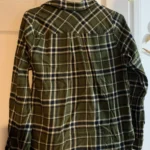 Thumbnail for Chemise à carreaux verte mySTYLE – 100 % Coton – Taille M