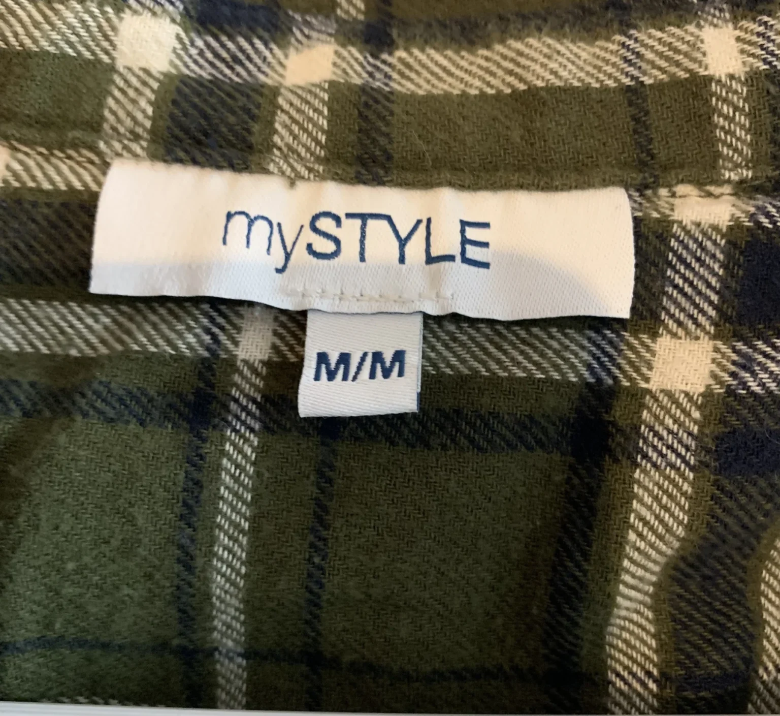 Image for Chemise à carreaux verte mySTYLE – 100 % Coton – Taille M