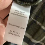 Thumbnail for Chemise à carreaux verte mySTYLE – 100 % Coton – Taille M