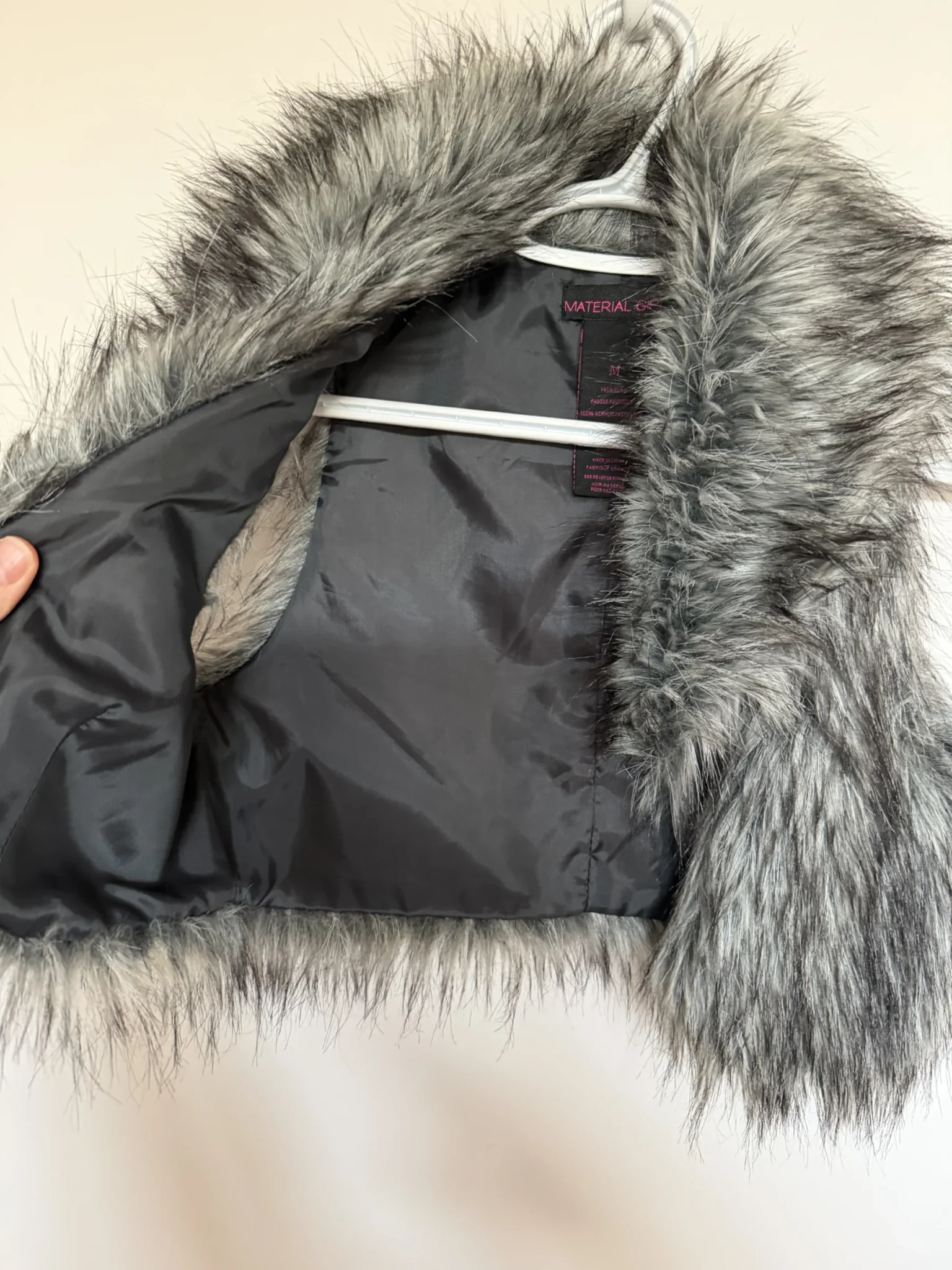Image for Madonna’s ‘Material Girl’ faux fur waistcoat