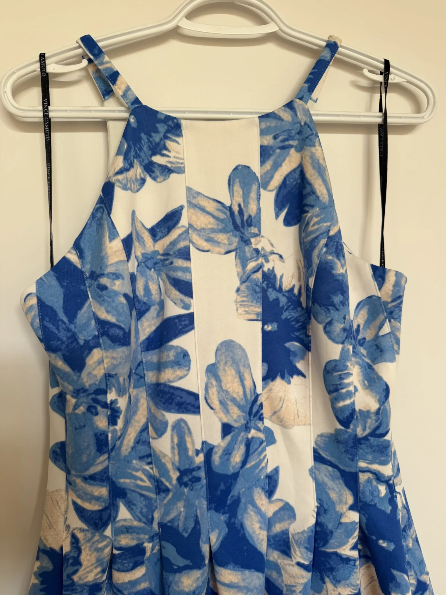 Image for Robe fleurie bleue et blanche Vince Camuto