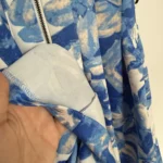 Thumbnail for Robe fleurie bleue et blanche Vince Camuto