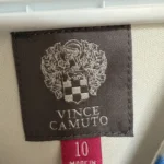 Thumbnail for Robe fleurie bleue et blanche Vince Camuto