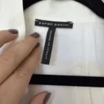 Thumbnail for Sarah Pacini white wrap-around shirt, Size 1