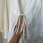 Thumbnail for Sarah Pacini white wrap-around shirt, Size 1