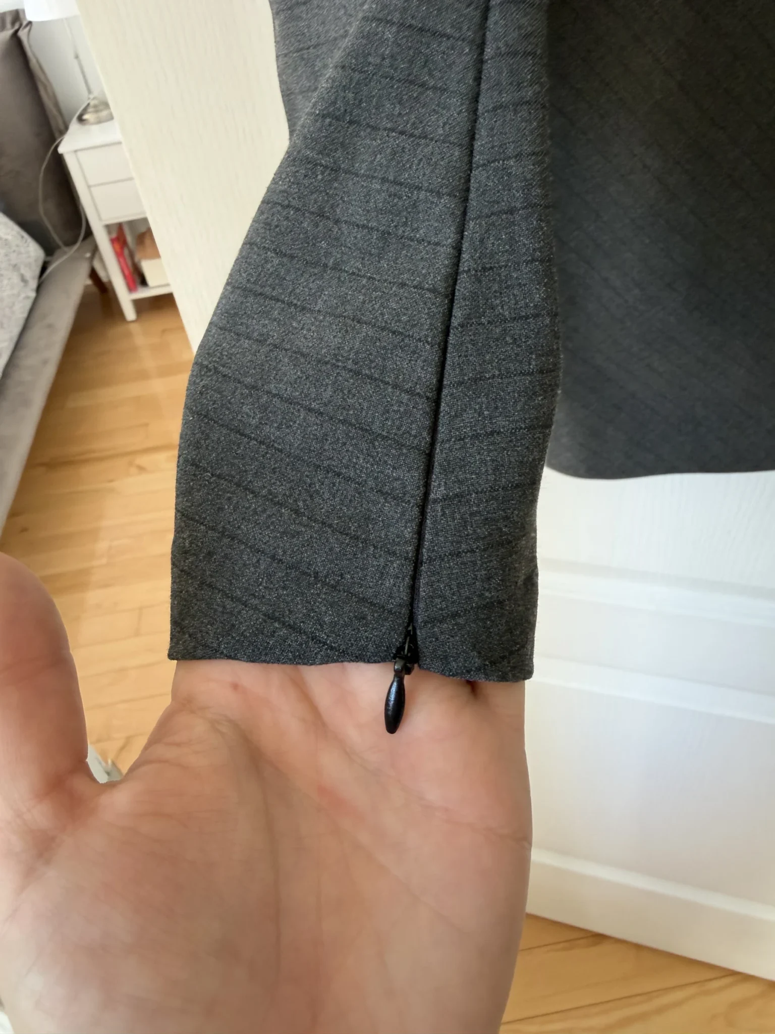 Image for Zara grey asymmetrical dress, size S