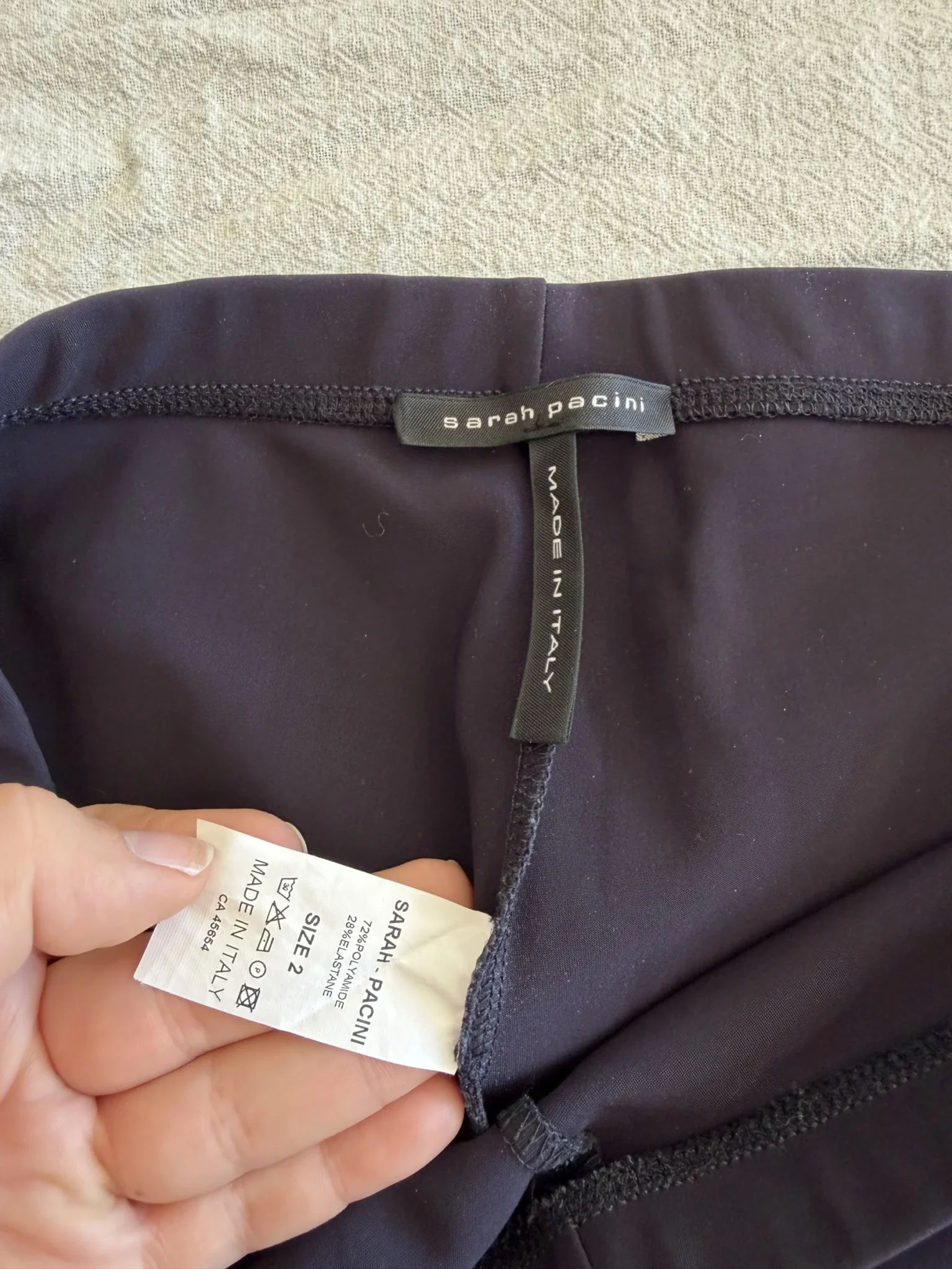 Image for Legging Sarah Pacini noir violet taille 2 (M)