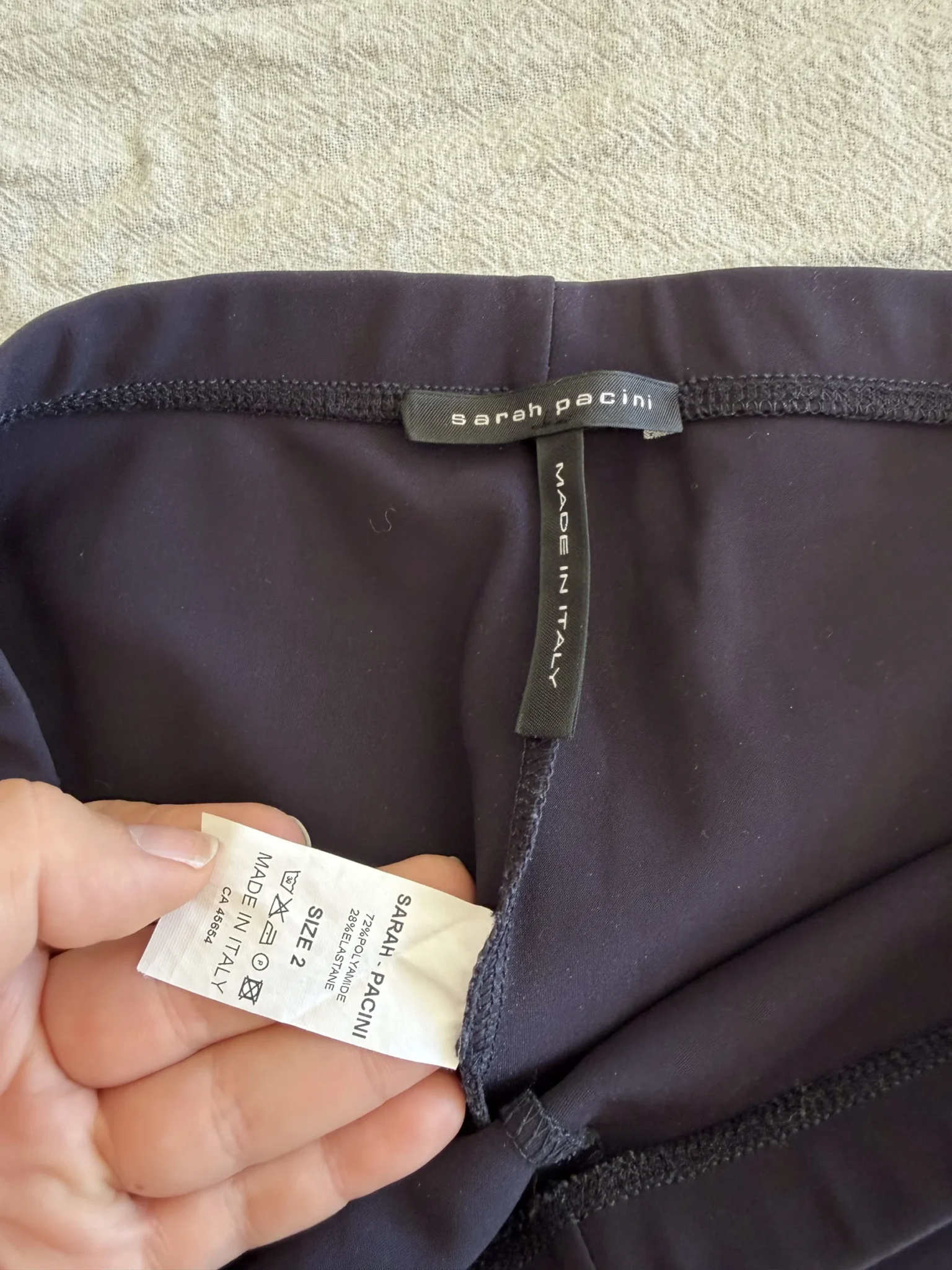 Image for Legging Sarah Pacini noir violet taille 2 (M)