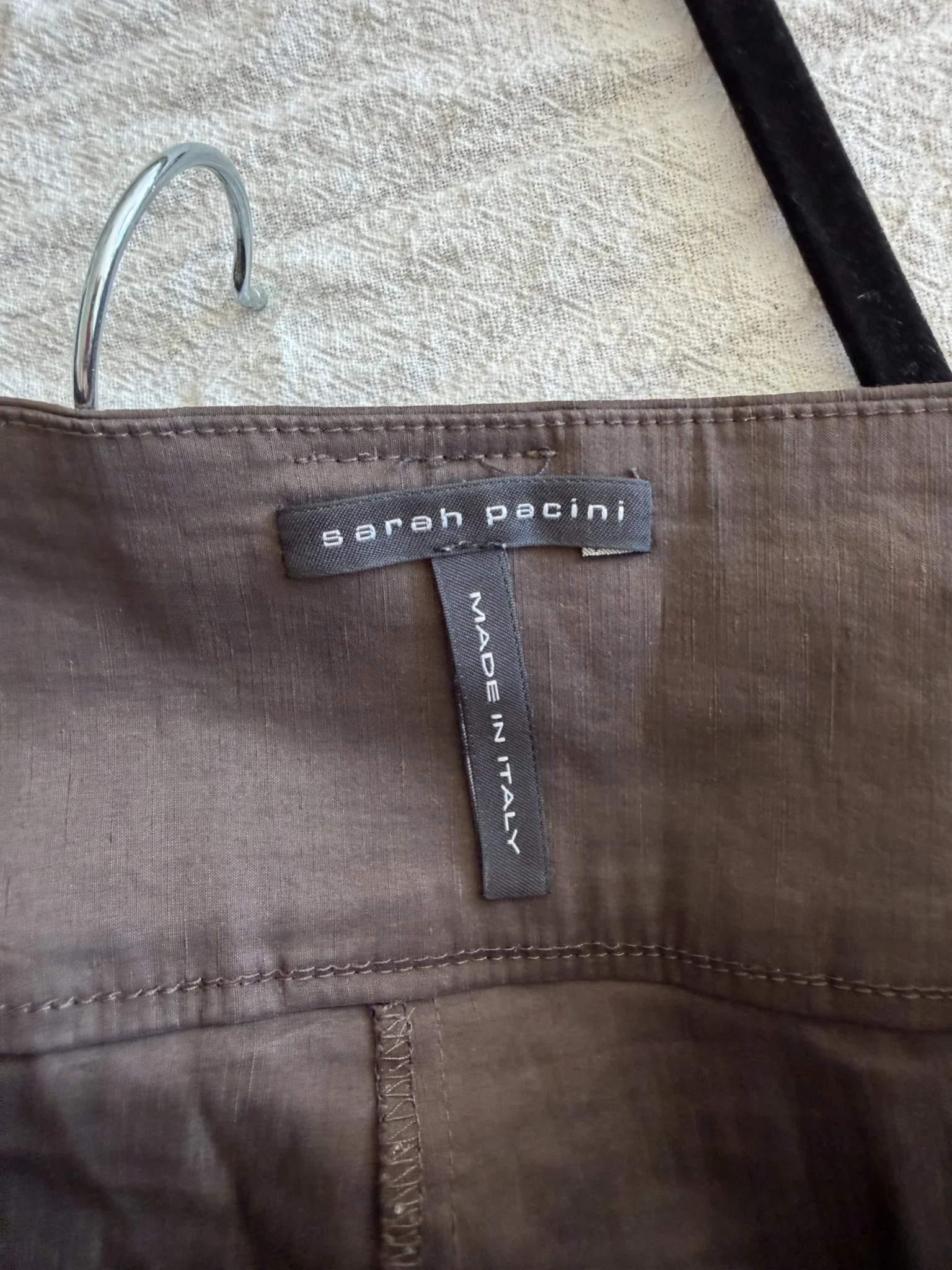Image for Pantalon Capri Sarah Pacini marron taille 1 (S)