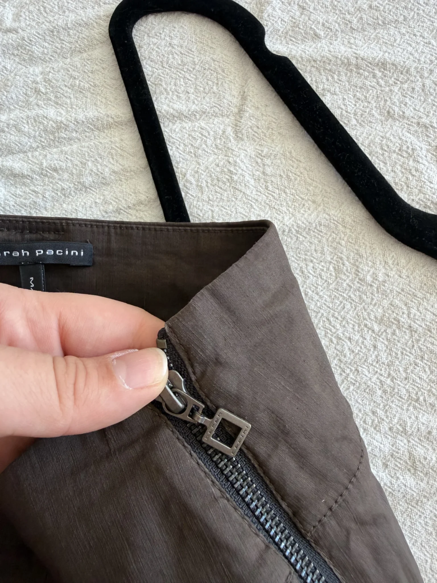 Image for Pantalon Capri Sarah Pacini marron taille 1 (S)