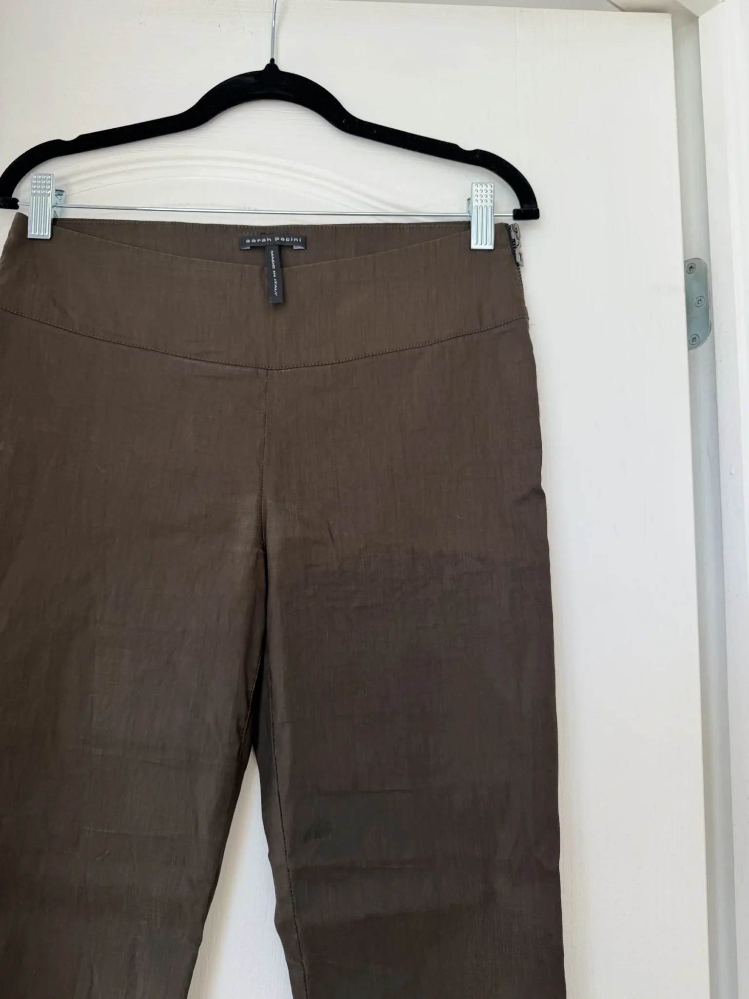 Image for Pantalon Capri Sarah Pacini marron taille 1 (S)