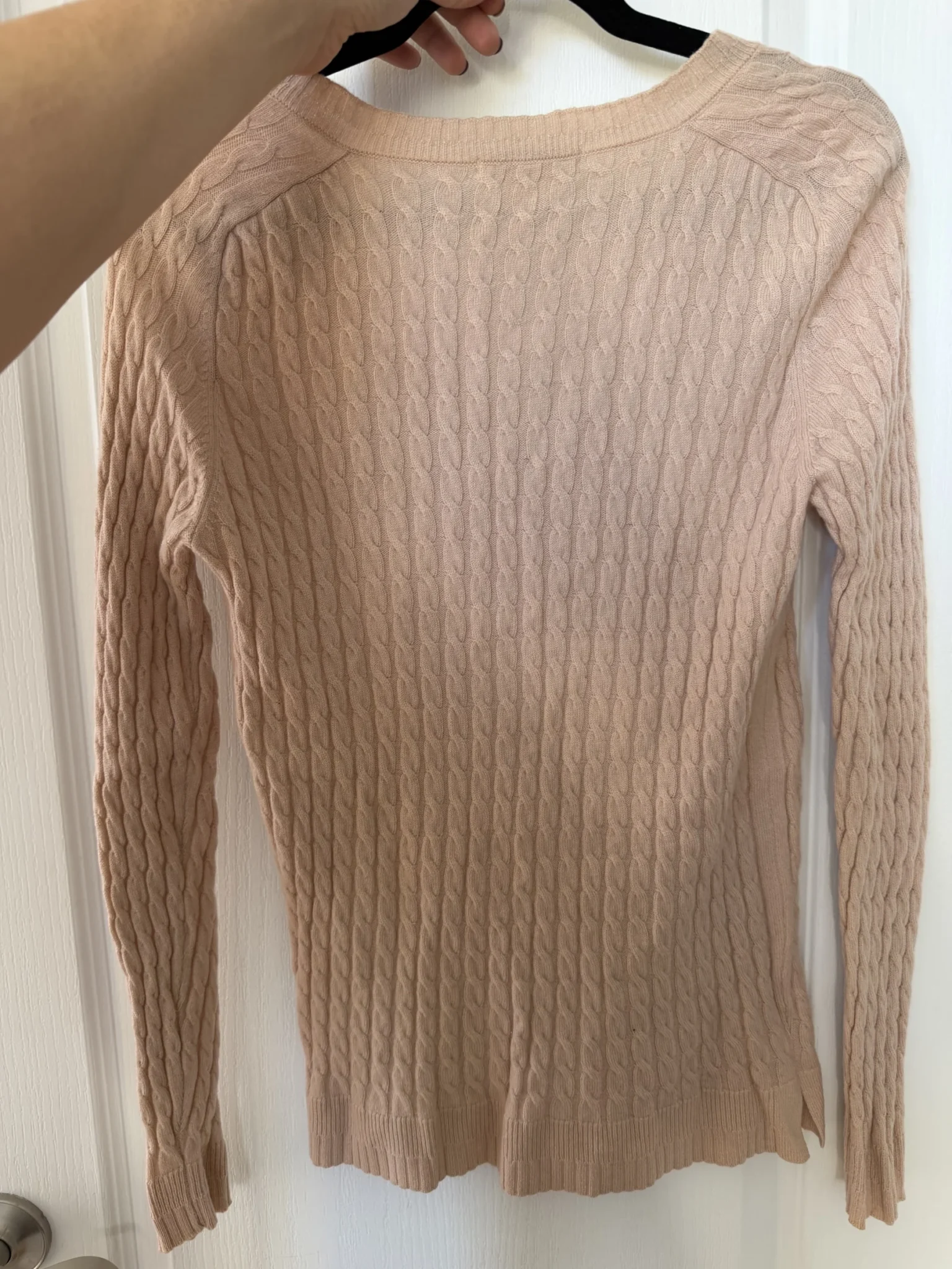 Image for Lacoste pale pink wool and cashmere jumper, size 40