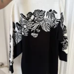 Thumbnail for Farm Rio black and white jumper dress, size L