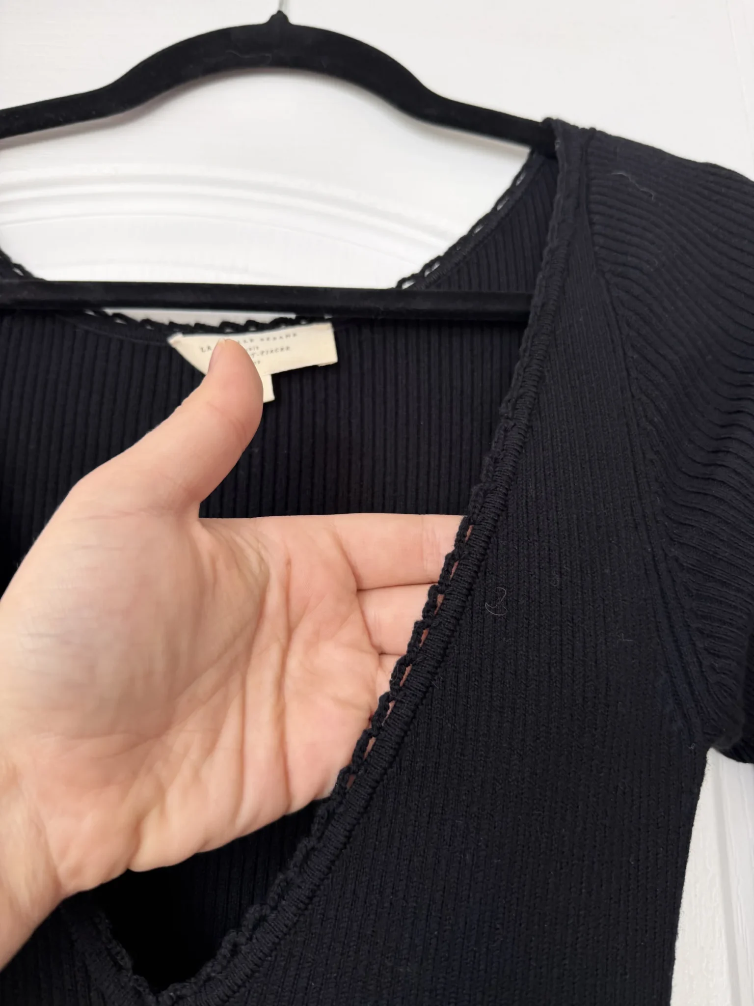 Image for Sézane long black jumper dress, size S, ‘Nour’ style