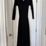 Thumbnail for Sézane long black jumper dress, size S, ‘Nour’ style