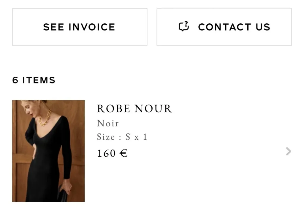 Image for Sézane long black jumper dress, size S, ‘Nour’ style