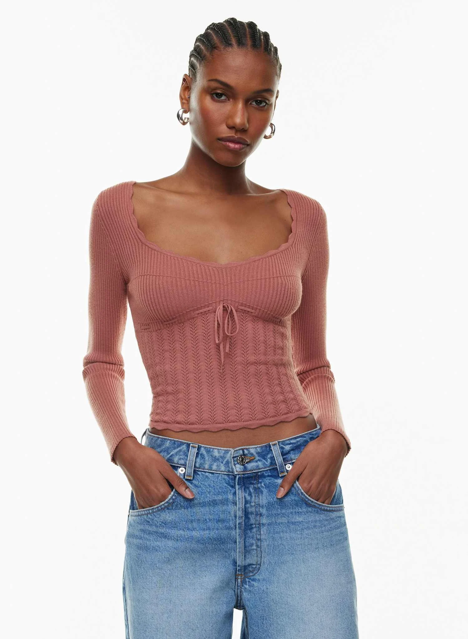 Wilfred jumper in old rose, size M Aritzia seconde main