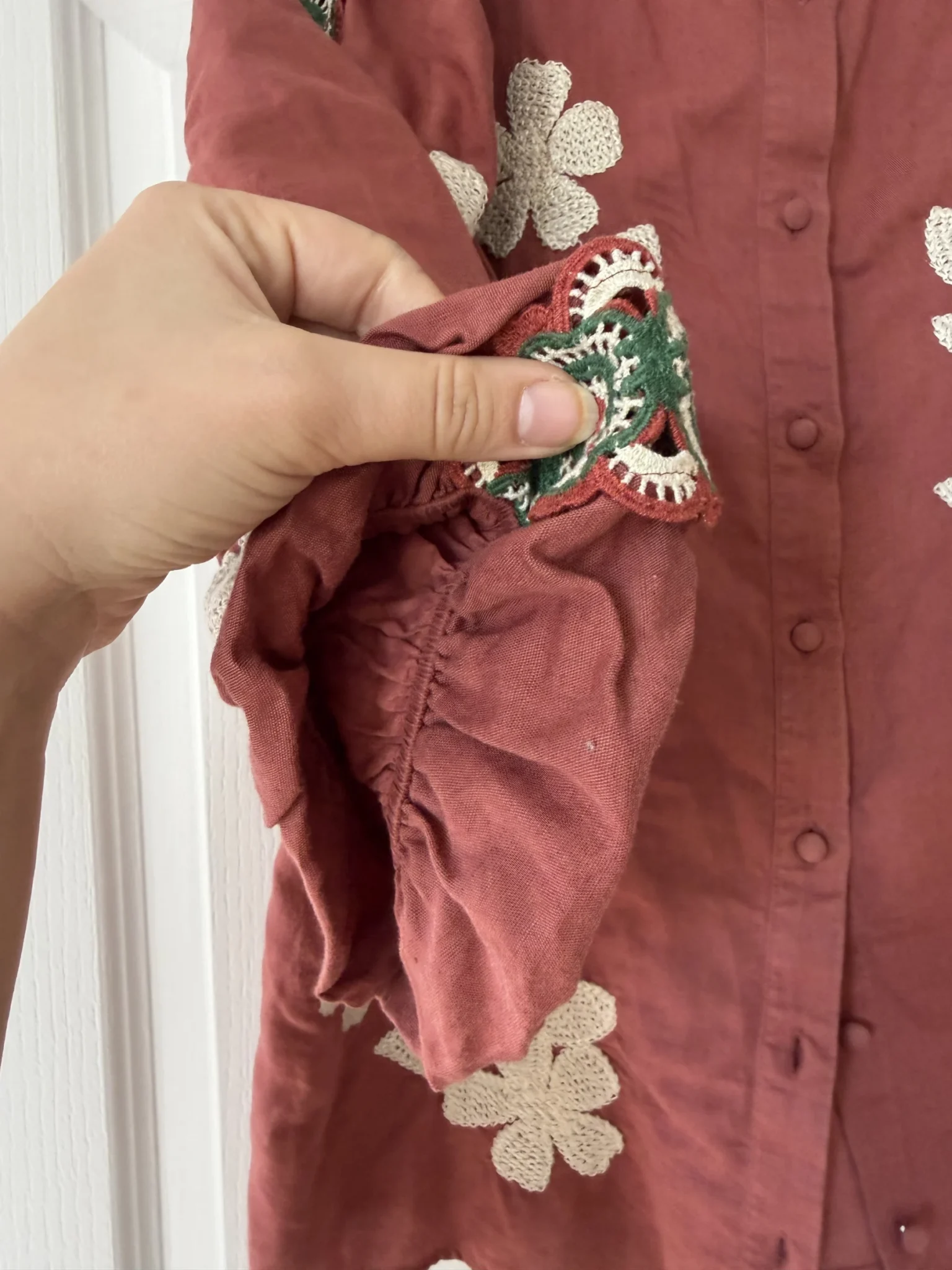 Image for Sézane embroidered blouse, size 38 (M)
