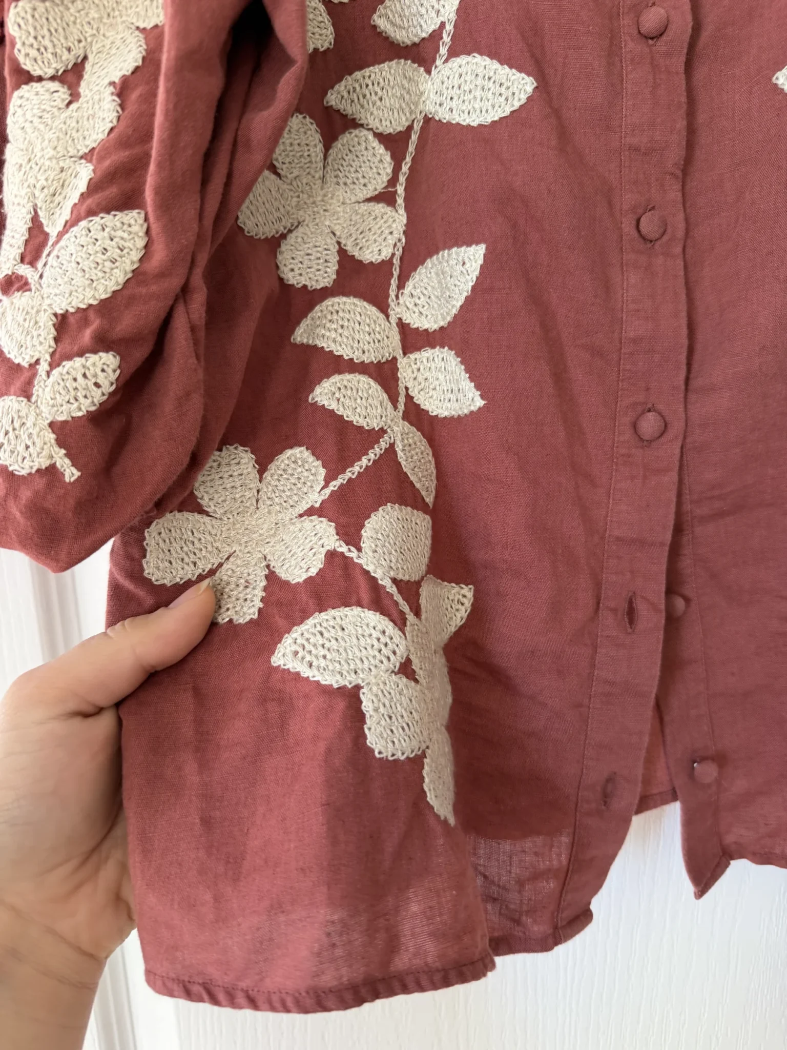 Image for Sézane embroidered blouse, size 38 (M)