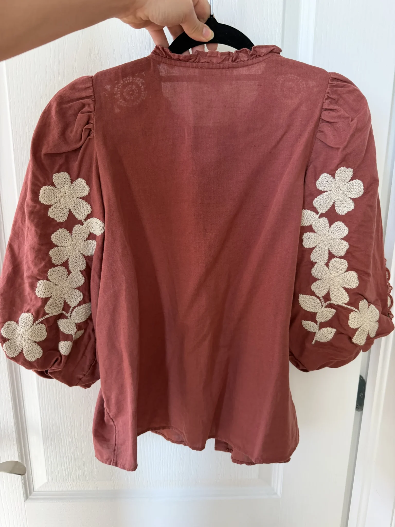 Image for Sézane embroidered blouse, size 38 (M)