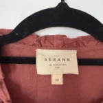 Thumbnail for Sézane embroidered blouse, size 38 (M)