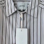Thumbnail for Minus Neuf blue striped shirt, size 40 (L)