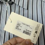 Thumbnail for Minus Neuf blue striped shirt, size 40 (L)
