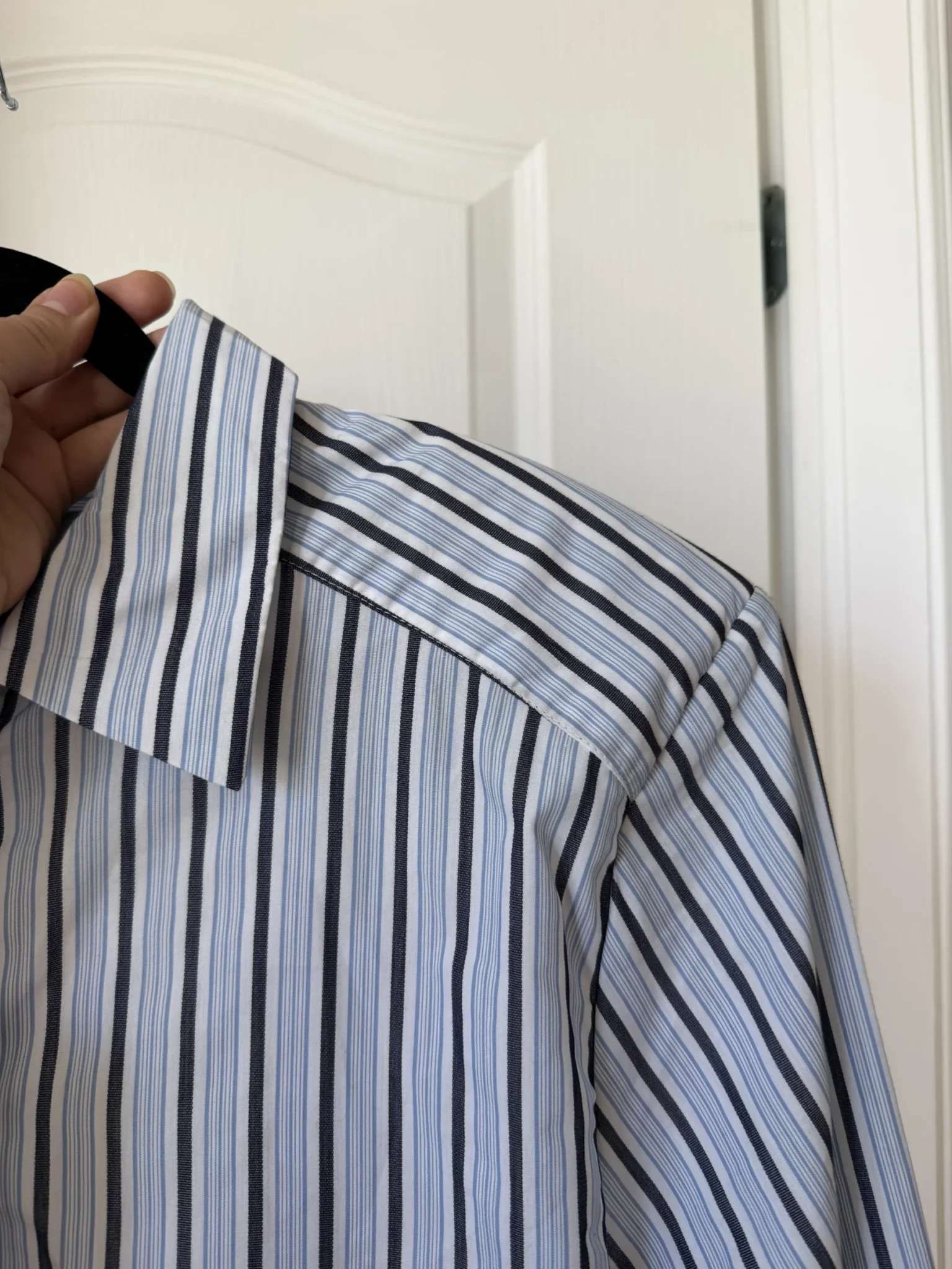 Image for Minus Neuf blue striped shirt, size 40 (L)