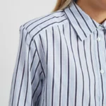 Thumbnail for Minus Neuf blue striped shirt, size 40 (L)