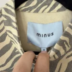 Thumbnail for Minus Nine blouse, size 38, zebra-print brown