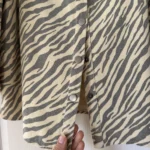 Thumbnail for Minus Nine blouse, size 38, zebra-print brown